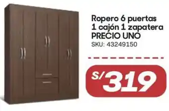 Hiperbodega Precio Uno Ropero oferta