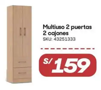Hiperbodega Precio Uno Multiuso 2 puertas 2 cajones oferta