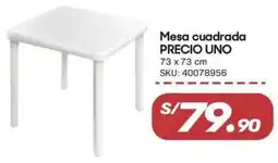 Hiperbodega Precio Uno Mesa cuadrada oferta