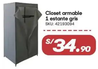 Hiperbodega Precio Uno Closet armable oferta