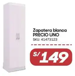 Hiperbodega Precio Uno Zapatera blanca oferta