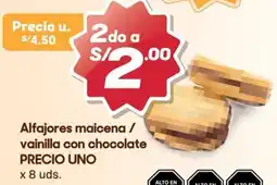 Hiperbodega Precio Uno Alfajores maicena / vainilla con chocolate oferta