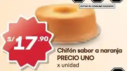 Hiperbodega Precio Uno Chifón sabor a naranja oferta