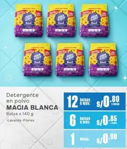 Makro Magia blanca detergente en polvo bolsa oferta