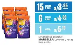Makro Marsella detergente en polvo lavanda y rosas bolsa oferta