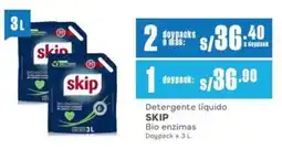Makro Skip detergente liquido bio enzimas oferta