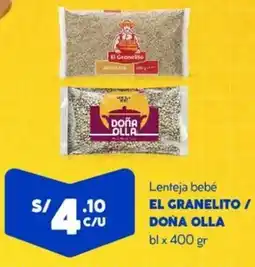 Mass El granelito / dona olla lenteja bebé oferta