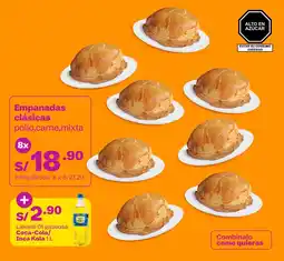 Tambo Empanadas clásicas pollo,carne,mixta oferta