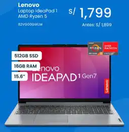 Tiendas EFE Lenovo laptop ideapad 1 amd ryzen 5 oferta