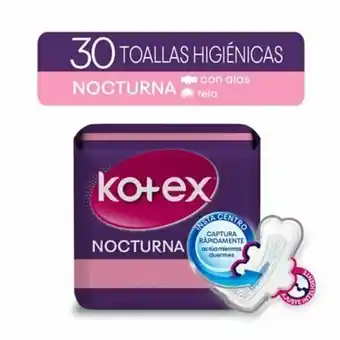 Tottus Toallas higiénicas nocturnas 30 unidades oferta