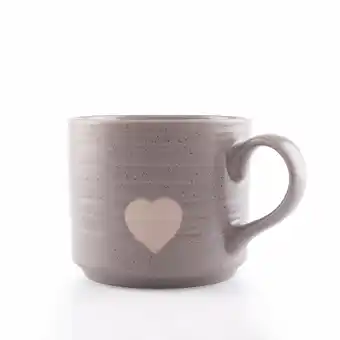 Tottus Mug corazon gris 500ml oferta