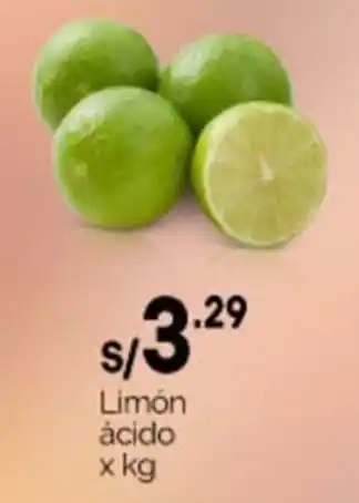 Plaza Vea Limón ácido oferta