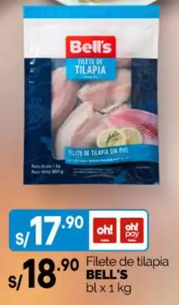 Plaza Vea Bell's Filete de tilapia oferta