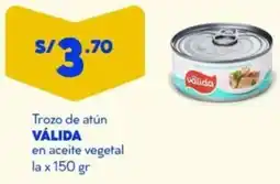 Mass Válida trozo de atún en aceite vegetal lata oferta