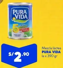 Mass Pura vida mezcla láctea lata oferta