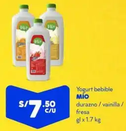 Mass MÍO Yogurt bebible durazno / vainilla / fresa gl oferta