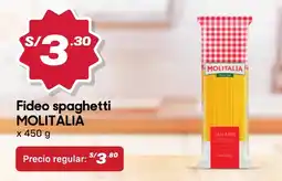 Hiperbodega Precio Uno Molitalia fideo spaghetti oferta