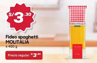 Hiperbodega Precio Uno Molitalia fideo spaghetti oferta