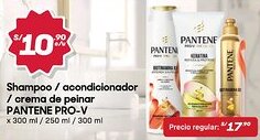 Hiperbodega Precio Uno Pantene Pro-V shampoo/acondicionador / crema de peinar oferta