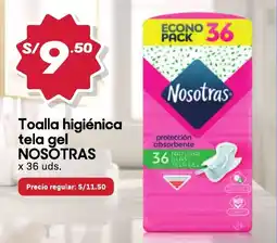 Hiperbodega Precio Uno Nosotras Toalla higiénica tela gel oferta