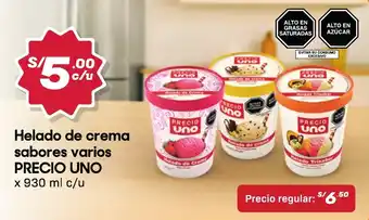 Hiperbodega Precio Uno Precio Uno helado de crema oferta