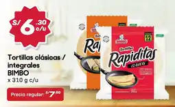 Hiperbodega Precio Uno Bimbo tortillas oferta