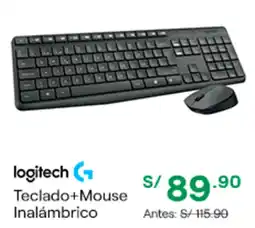 Tai Loy Logitech Teclado+Mouse Inalámbrico oferta
