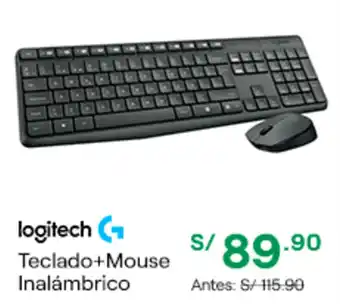Tai Loy Logitech Teclado+Mouse Inalámbrico oferta
