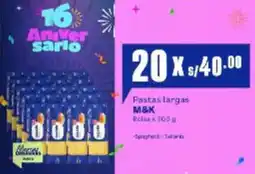 Makro M&K pastas largas oferta