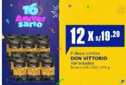Makro Don vittorio fideos cortos variedades oferta