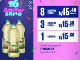 Makro Primor aceite vegetal oferta