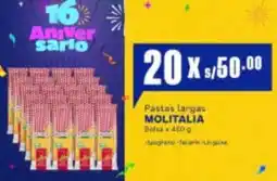 Makro Molitalia pastas largas bolsa oferta