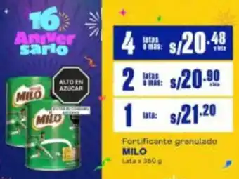Makro Milo fortificante granulado lata oferta