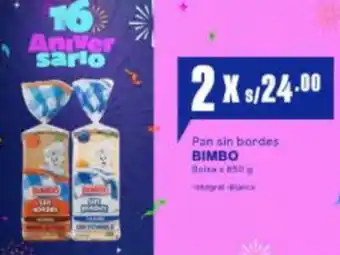 Makro Bimbo pan sin bordes oferta
