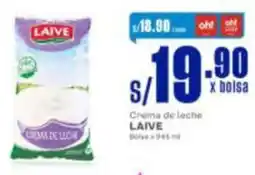 Makro Laive crema de leche oferta