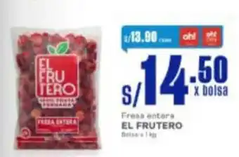 Makro El frutero fresa entera oferta
