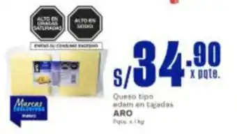 Makro Aro queso tipo edam en tajadas oferta