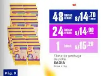Makro Sadia filete de pechuga de pollo oferta