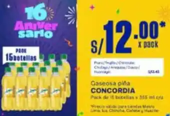 Makro Concordia gaseosa piña oferta