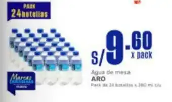 Makro Aro agua de mesa oferta