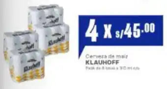 Makro Klauhoff cerveza de maiz oferta