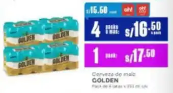 Makro Golden cerveza de maíz oferta
