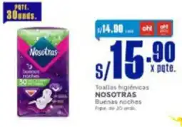 Makro Nosotras toallas higiénicos oferta