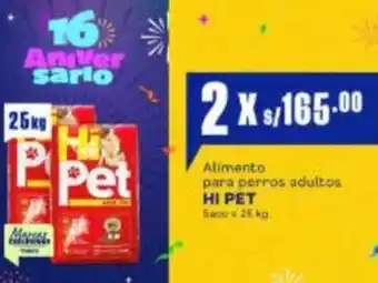 Makro Hi pet alimento para perros adultos oferta