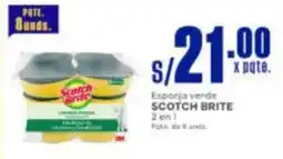 Makro Scotch brite esporja verde oferta