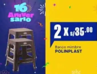 Makro Polinplast banco mimbre oferta
