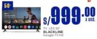 Makro Blackline tv led 50" oferta