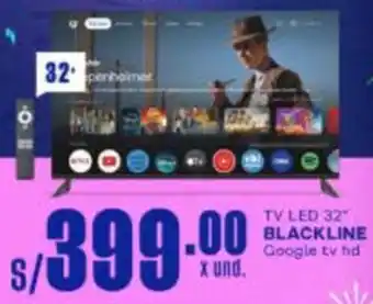 Makro Blackline tv led 32" oferta