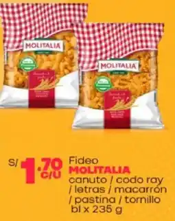Plaza Vea Molitalia fideo oferta