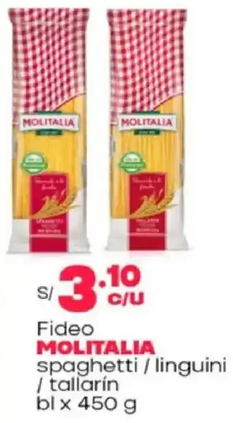 Plaza Vea Molitalia fideo oferta